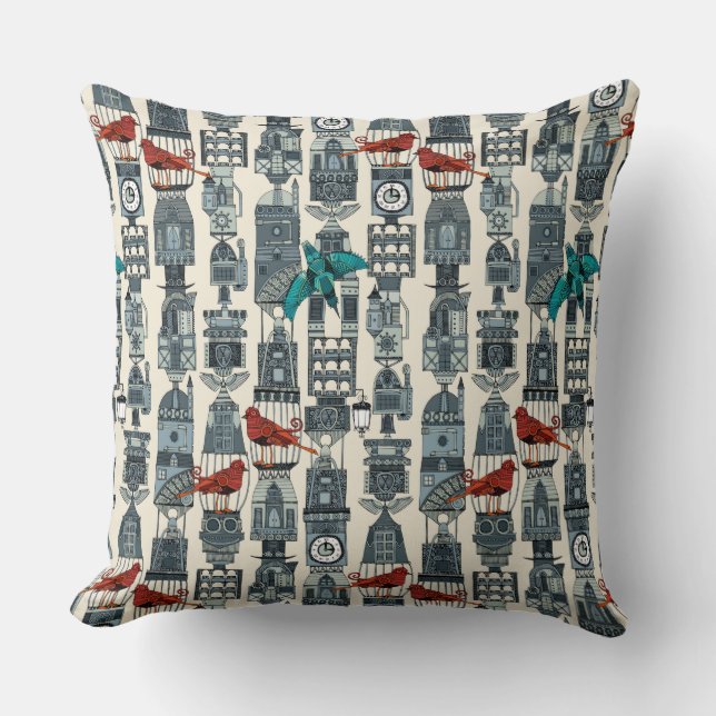 Almofada torres de galos (Frente)