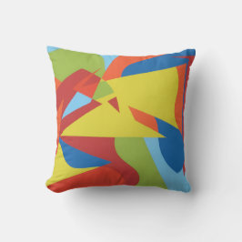 Almofada Toucan Pop Abstract Throw Pillow