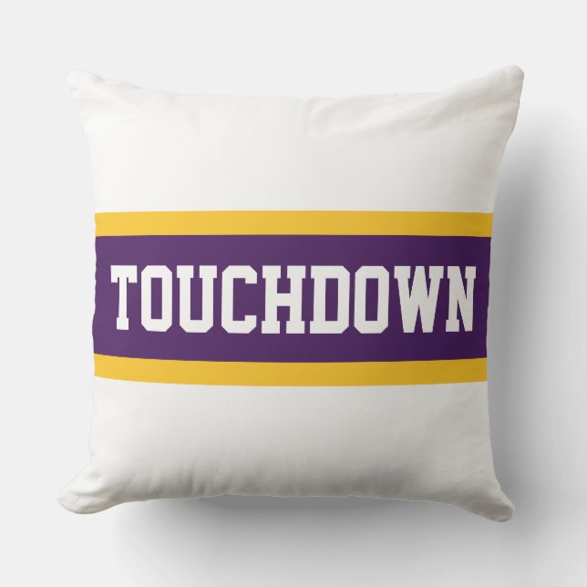 Almofada TOUCHDOWN Deep Purple Laranja Listras de Corrida B (Frente)