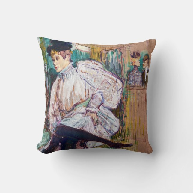 Almofada Toulouse-Lautrec - Jane Avril Dançando (Frente)