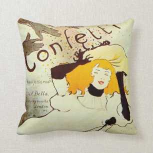 Almofada Toulouse-Lautrec Vintage Travesseiro decorativo De