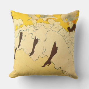 Almofada Toulouse Lautrec Yellow Dancing Girl Poster