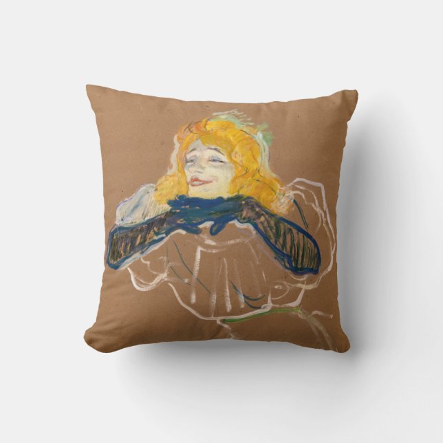 Almofada Toulouse-Lautrec - Yvette Guilbert Singing (Frente)