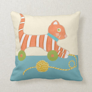 Almofada Toy Cat com Ball of String