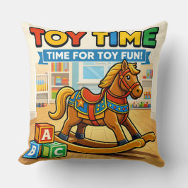 Almofada Toy rocking horse Nursery throw pillow
