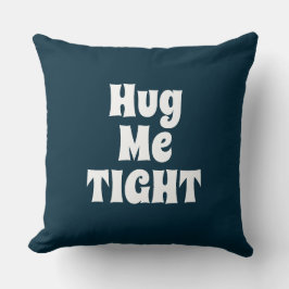 Almofada Tpografia branca azul-marinho legal engraçada