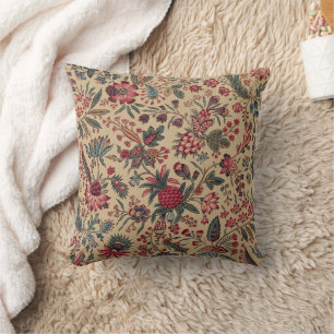 Almofada Trabalho de Agulha Antigo Floral Vintage para Móve