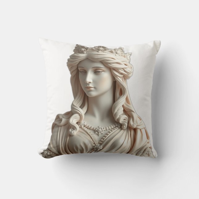 Almofada Trabalho de arte da Estátua Pastel Goddess (Frente)