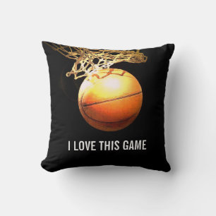 Almofada Trabalho de arte de basquete