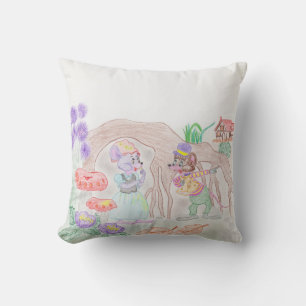 Almofada Trabalho de arte de Crianças Personalizadas, dois