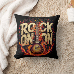Almofada Trabalho de arte de guitarra com design de formato