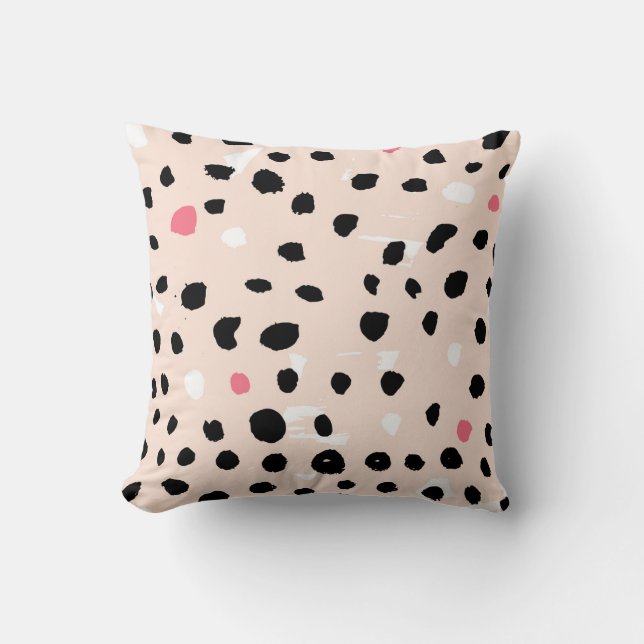 Almofada Traços do Pincel de Tinta: Textura Artística (Frente)