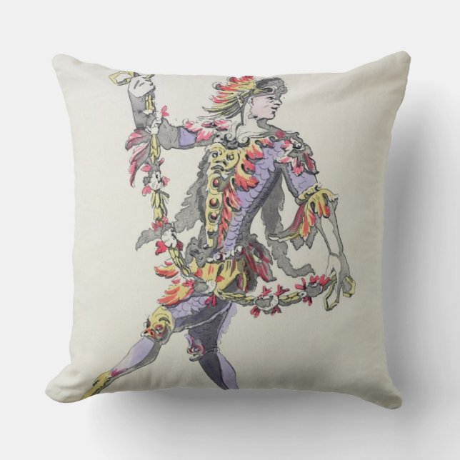 Almofada Traje o design para Triton, em um balle do século (Frente)