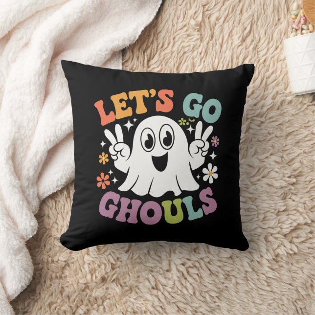 Almofada Traje Retro de Halloween Vamos Lá Espíritos Fantas (Cobertor)