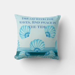 Almofada Tranquilidade Turquesa: Sonhos Costeiros