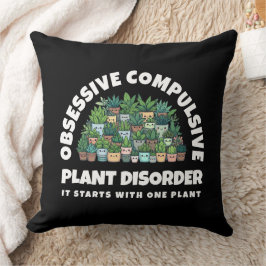 Almofada Transtorno Divertido de Plantas Obsessivo-Compulsi