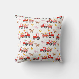 Almofada Trator Com Animais De Exploração