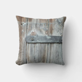 Almofada Trava velha enferrujada em madeira velha