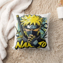 Travesseira Anime – Herói de Cabelo Amarelo Ousado