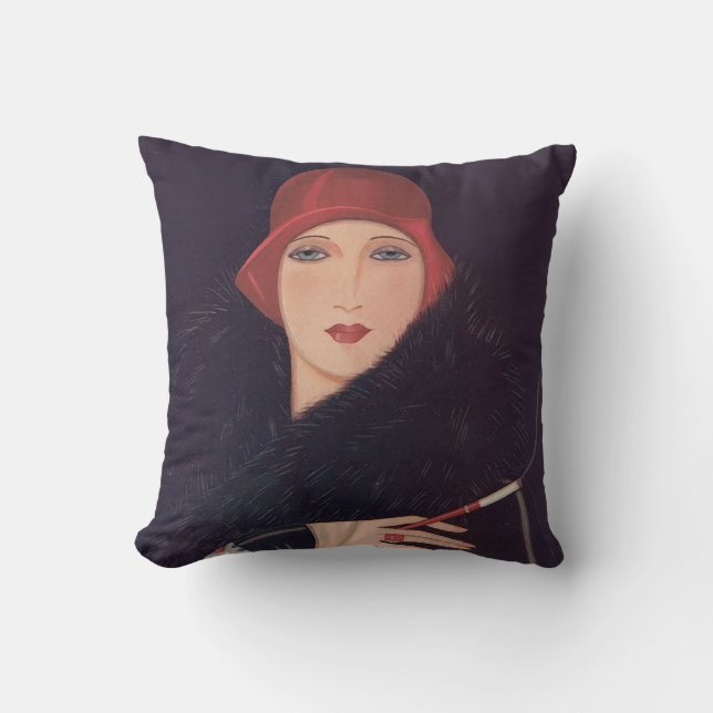 Almofada Travesseira Art Deco Flapper (Frente)
