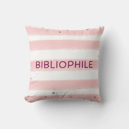 Almofada Travesseira Cor-de-Rosa Bibliôfila Literária