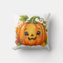 Travesseira de Abóbora de Halloween Fofa | Fa Whim