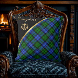 Almofada Travesseira de Arremesso com Tartan Campbell