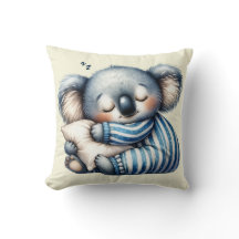 Travesseira de Arremesso de Urso Koala Sonolento