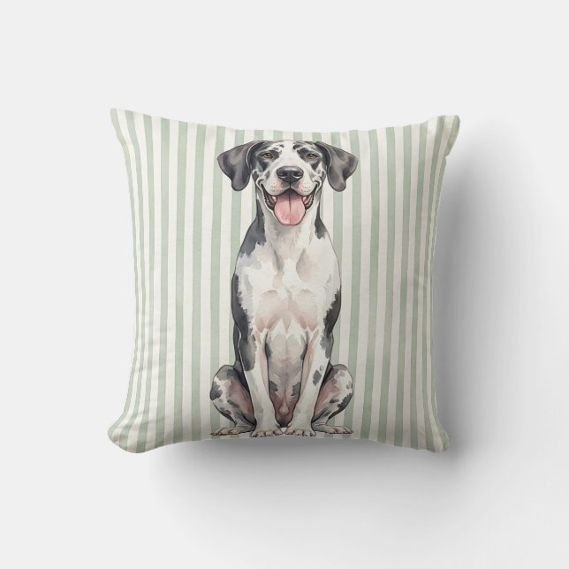 Almofada Travesseira de Arremesso do Great Dane (Frente)