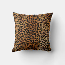 Travesseira de Arremesso Estampa Leopardo Glamorat
