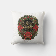 Travesseira de Grinalda de Natal Presente Elegante