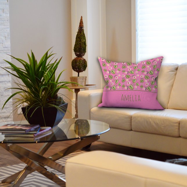 Almofada Travesseira de lançamento de nome de criança em fl (Criador carregado)