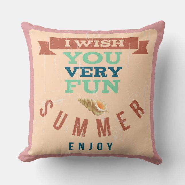 Almofada Travesseira de Verão Enjoy (Frente)