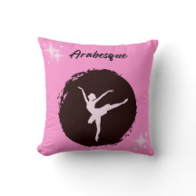 Travesseira Decorativa Arabesca de Ballet