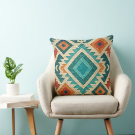 Almofada Travesseira Decorativa Boho Navajo Tribal