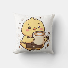 Almofada Travesseira Decorativa Café Latte Franguinho Fofo