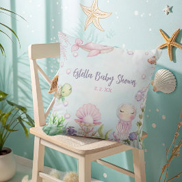 Almofada Travesseira Decorativa Chá de Bebê Sob o Mar