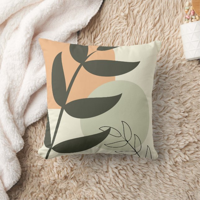 Almofada Travesseira Decorativa com Design de Folha Boho (Cobertor)