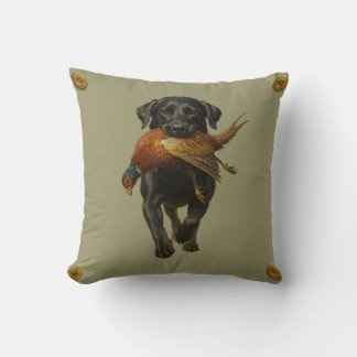 Almofada Travesseira decorativa com Labrador Retriever pret