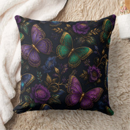 Almofada Travesseira Decorativa com Padrão de Borboleta Ele
