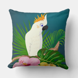 Almofada Travesseira Decorativa de Cacatua