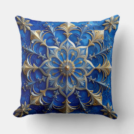 Almofada Travesseira Decorativa de Natal Azul