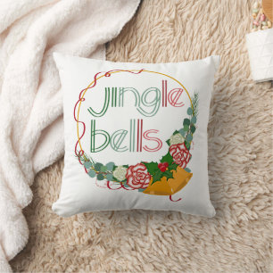 Almofada Travesseira Decorativa de Natal Jingle Bells