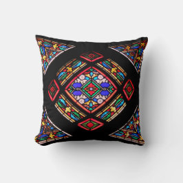 Almofada Travesseira Decorativa de Vidro Pintado