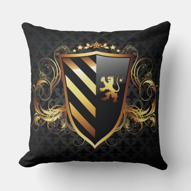 Almofada Travesseira Decorativa Escudo Medieval (Frente)