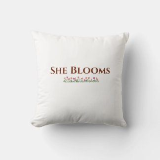 Almofada Travesseira Decorativa Floral She Blooms