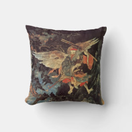 Almofada Travesseira Decorativa Folclórica do Tengu Japonês