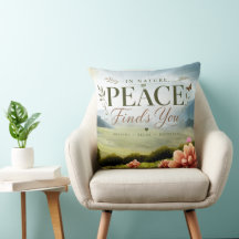 Travesseira Decorativa Inspiradora Paz Encontra Vo