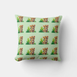 Almofada Travesseira Decorativa Jungle Leopard