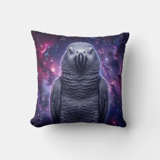 Almofada Travesseira Decorativa Nebulosa de Papagaio Cinzen